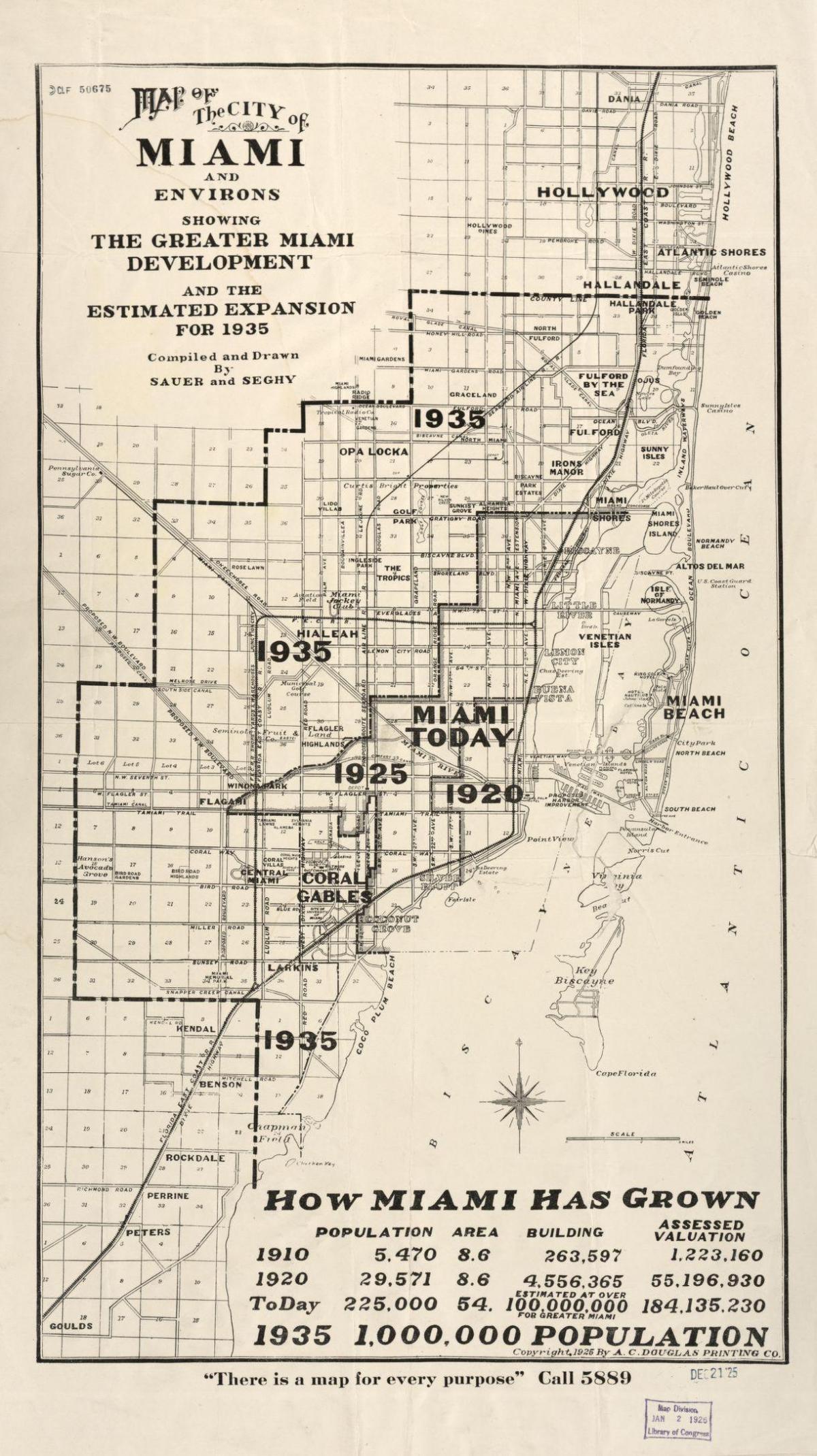 Plan historique de Miami